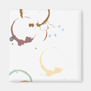 Grunge Coffestain Magnet