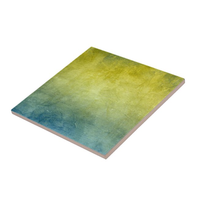 Grunge Colors - Gelb & Blau Fliese (Seite)