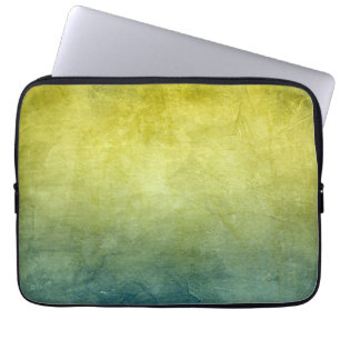 Grunge Colors - Gelb & Blau Laptopschutzhülle