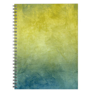 Grunge Colors - Gelb & Blau Notizblock