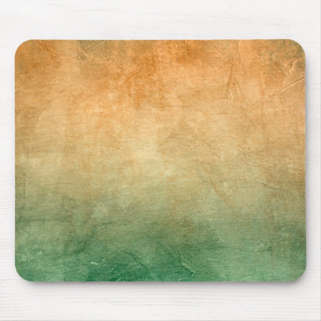 Grunge Colors - Orange & Green Mousepad (Vorne)