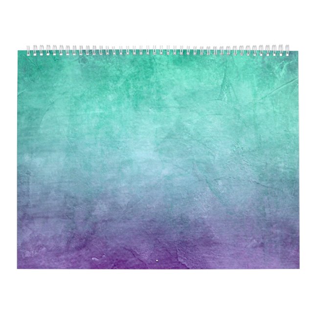 Grunge Colors - Teal & Purple Kalender (Titelbild)