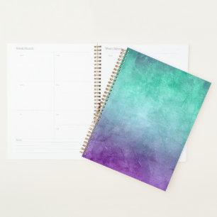 Grunge Colors - Teal & Purple Planer