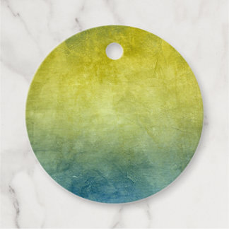 Grunge Colors - Yellow & Blue Geschenkanhänger