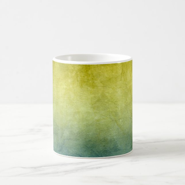 Grunge Colors - Yellow & Blue Kaffeetasse (Mittel)