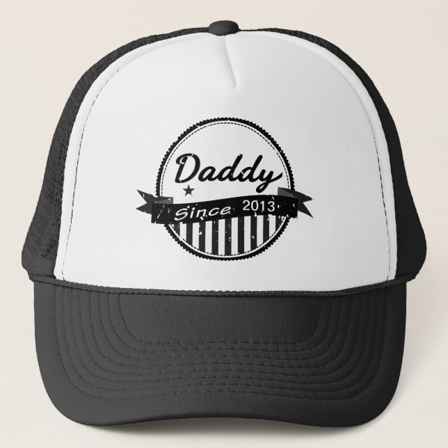 Grunge Daddy Seit 2013 Banner Circle Truckerkappe (Vorderseite)