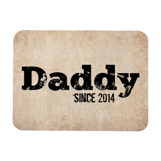 Grunge Daddy Seit 2014 Magnet (Horizontal)