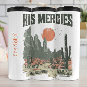 Grunge Desert Christlich Scripting Design Thermosbecher
