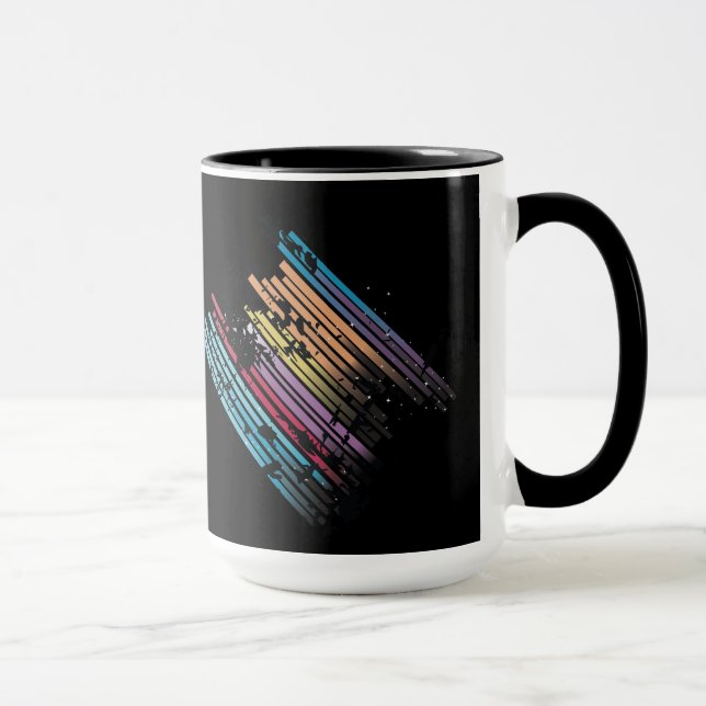 Grunge Design-Tasse Tasse (Rechts)