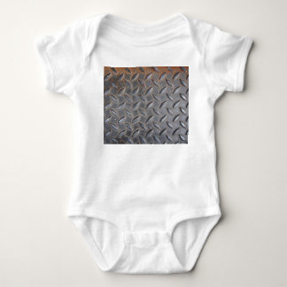 Grunge Diamantmetalle, geschweißte Stahlstruktur. Baby Strampler