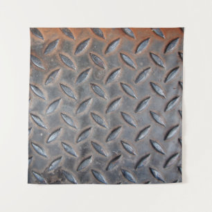 grunge Diamantuntergrund, geschweißte Stahlsurfe Wandteppich