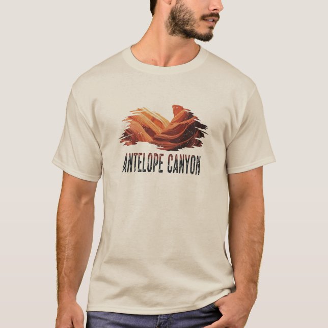 Grunge Distressed Antelope Canyon T-Shirt (Vorderseite)