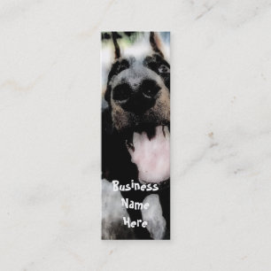 Grunge Dog Lesezeichen Business Cards Mini Visitenkarte