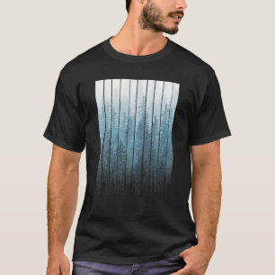 Grunge Driving Turquoise Misty Forest T-Shirt