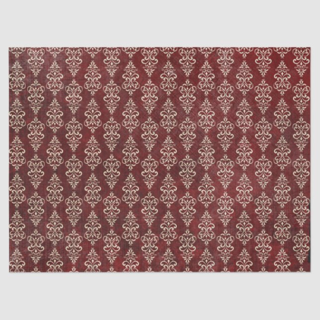 Grunge dunkles Vintages viktorianisches Goth Seidenpapier (Vorderseite)