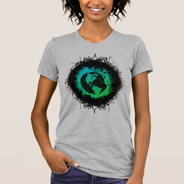 Grunge Earth Day T-Shirt (Vorderseite)