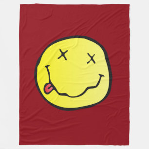 Grunge-Emoji-Decke Fleecedecke