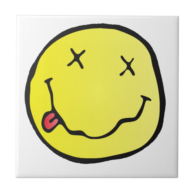 Grunge Emoji Fliese (Vorderseite)