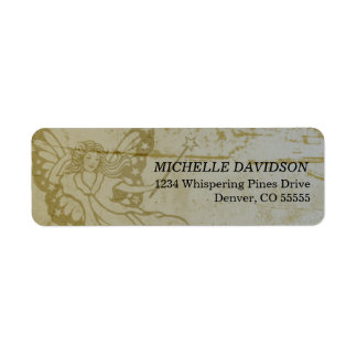 Grunge Fairy Rücksendeadressen-Aufklebers