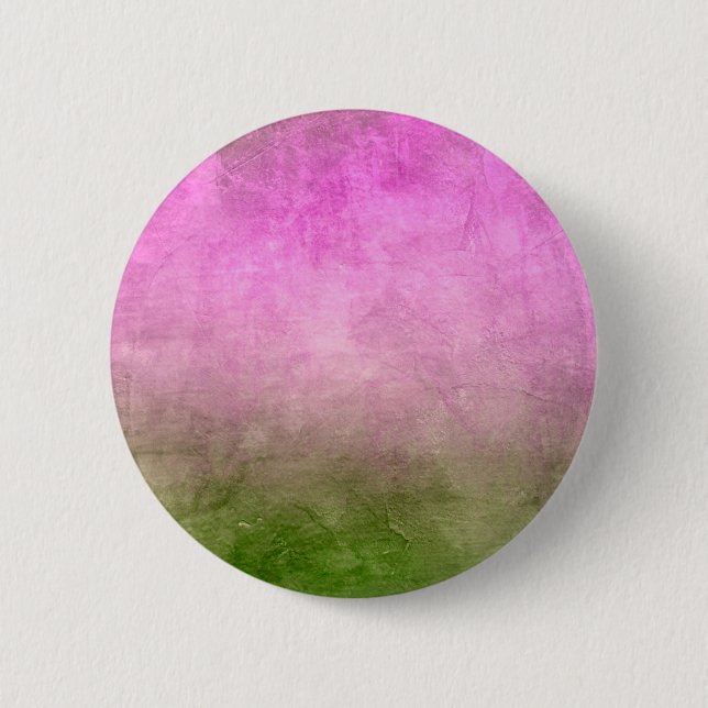 Grunge Farben - Rosa und Grün Button (Vorderseite)
