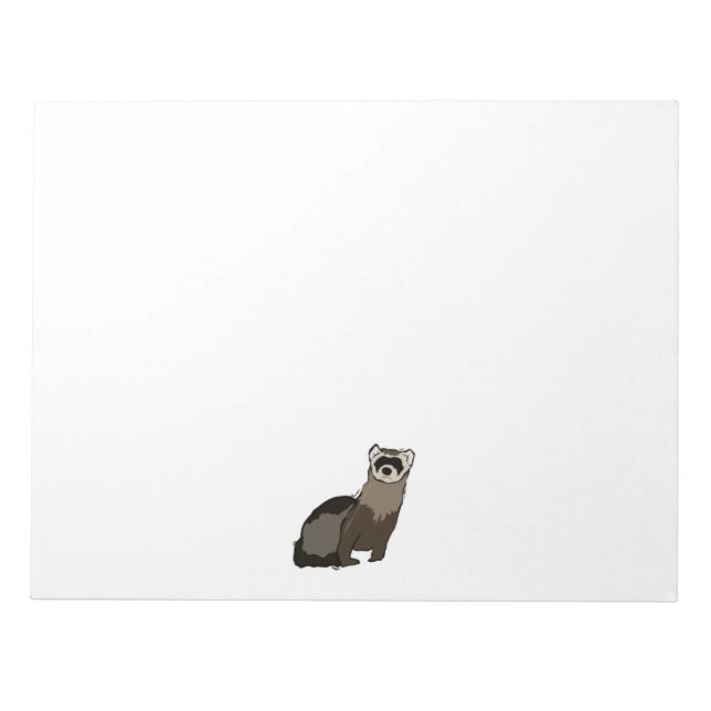 Grunge Ferret Notizblock (Vorderseite)