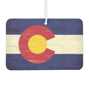 Grunge Flag Colorado Autolufterfrischer
