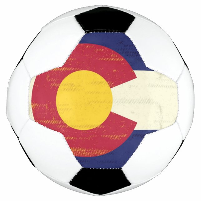 Grunge Flag Colorado Fußball (Vorderseite)