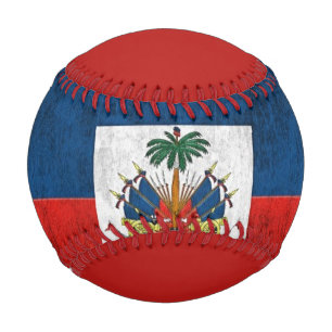 Grunge Flag Haiti Baseball