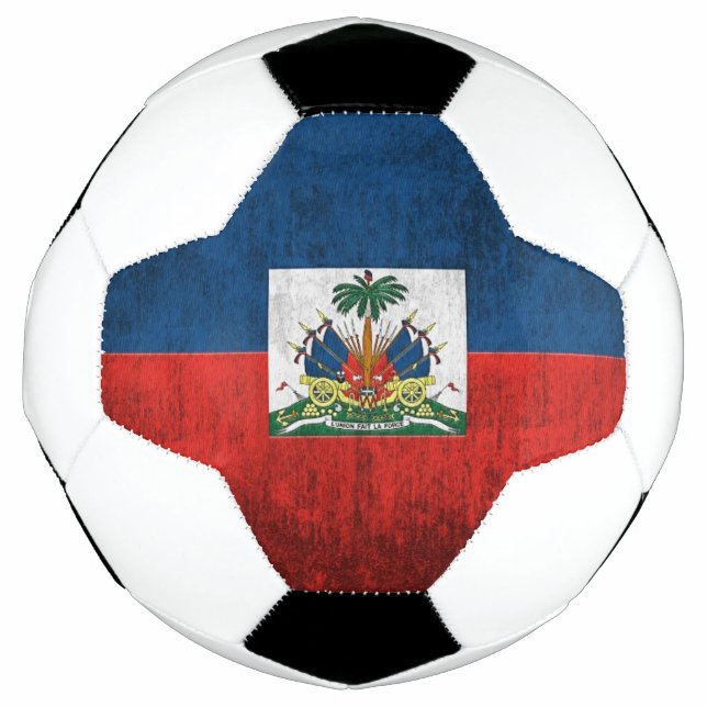 Grunge Flag Haiti Fußball (Vorderseite)