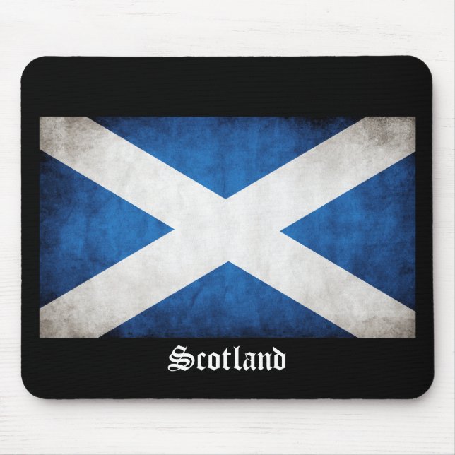 Grunge Flag Schottland Mousepad (Vorne)