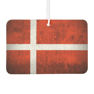 Grunge Flag von Dänemark Autolufterfrischer