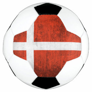 Grunge Flag von Dänemark Fußball