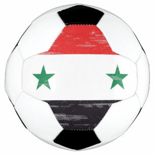 Grunge Flag von Syrien. Fußball