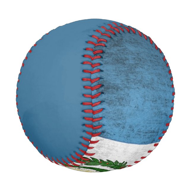 Grunge-Flagge Guatemalas Baseball (Schrägansicht)