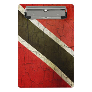 Grunge-Flagge Trinidad und Tobago Mini Klemmbrett