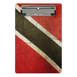 Grunge-Flagge Trinidad und Tobago Mini Klemmbrett