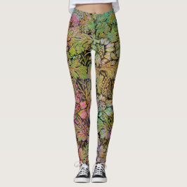 Grunge Floral Leggings
