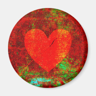 Grunge gebrochenes Herz Magnet