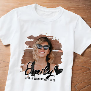 Grunge-Gedenkstätte In Loving Memory Benutzerdefin T-Shirt