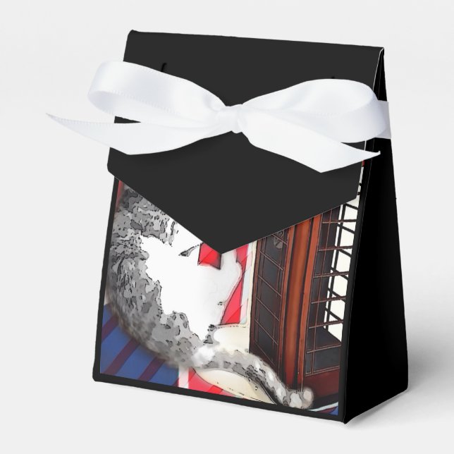 Grunge Gewerkschaft Jack Flaggentelefon Stand Kite Geschenkschachtel (Vorderseite)