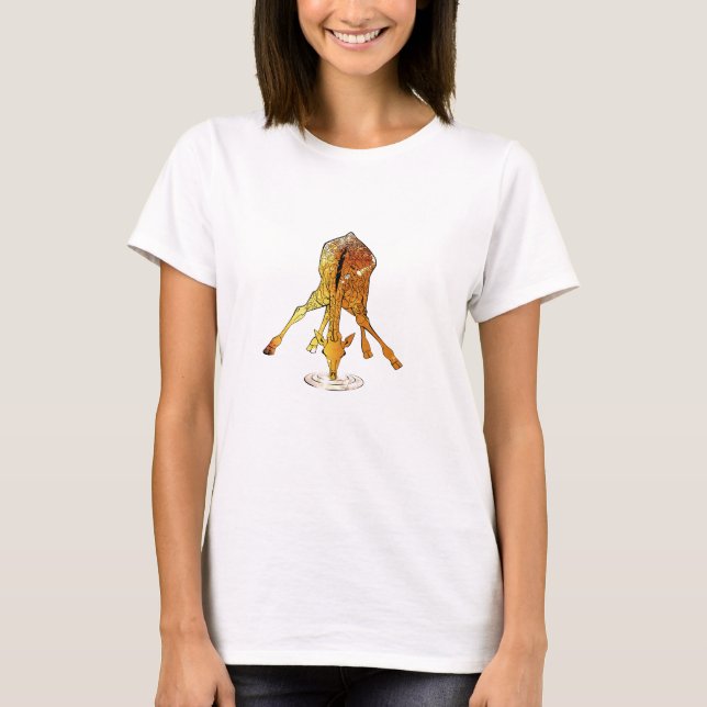 Grunge-Giraffen-T - Shirt (Vorderseite)