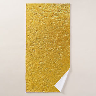 Grunge Gold oder Folie Hintergrund und Textur abst Badehandtuch
