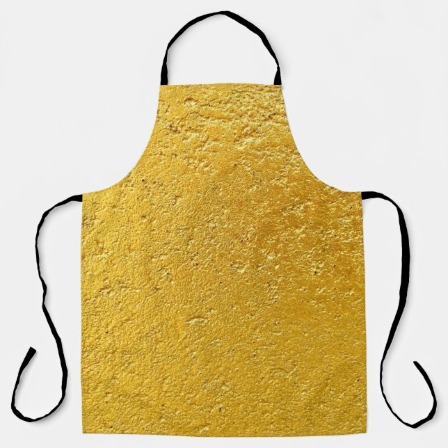 Grunge Gold oder Folie Hintergrund und Textur abst Schürze (Vorderseite)