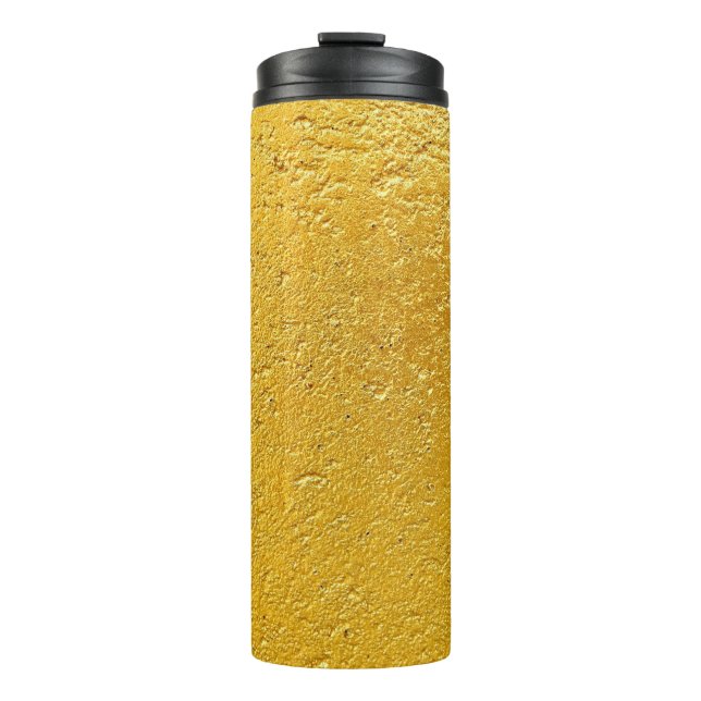 Grunge Gold oder Folie Hintergrund und Textur abst Thermosbecher (Vorderseite)