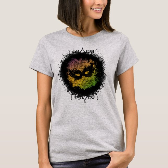 Grunge Goth Mardi Gras T-Shirt (Vorderseite)