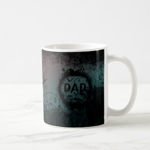 Grunge-Goth-Vater mit Skulls und Bat Kaffeetasse