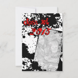 Grunge grad-Klasse 2015 Einladung