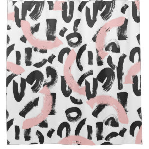 Grunge Graffiti: Kunst Pinselstriche. Duschvorhang