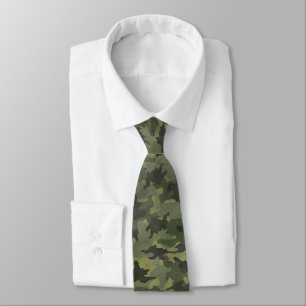 Grunge Green Camouflage Military Camouflage Mens K Krawatte