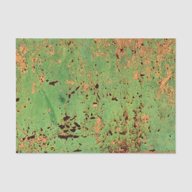 Grunge Green Orange Paint Urban Loft DIY Dekoratio Seidenpapier (Vorderseite)